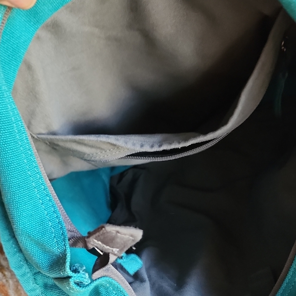 Duluth Trading Co Teal Canvas Tote Bag Work Travel - Picture 7 of 12